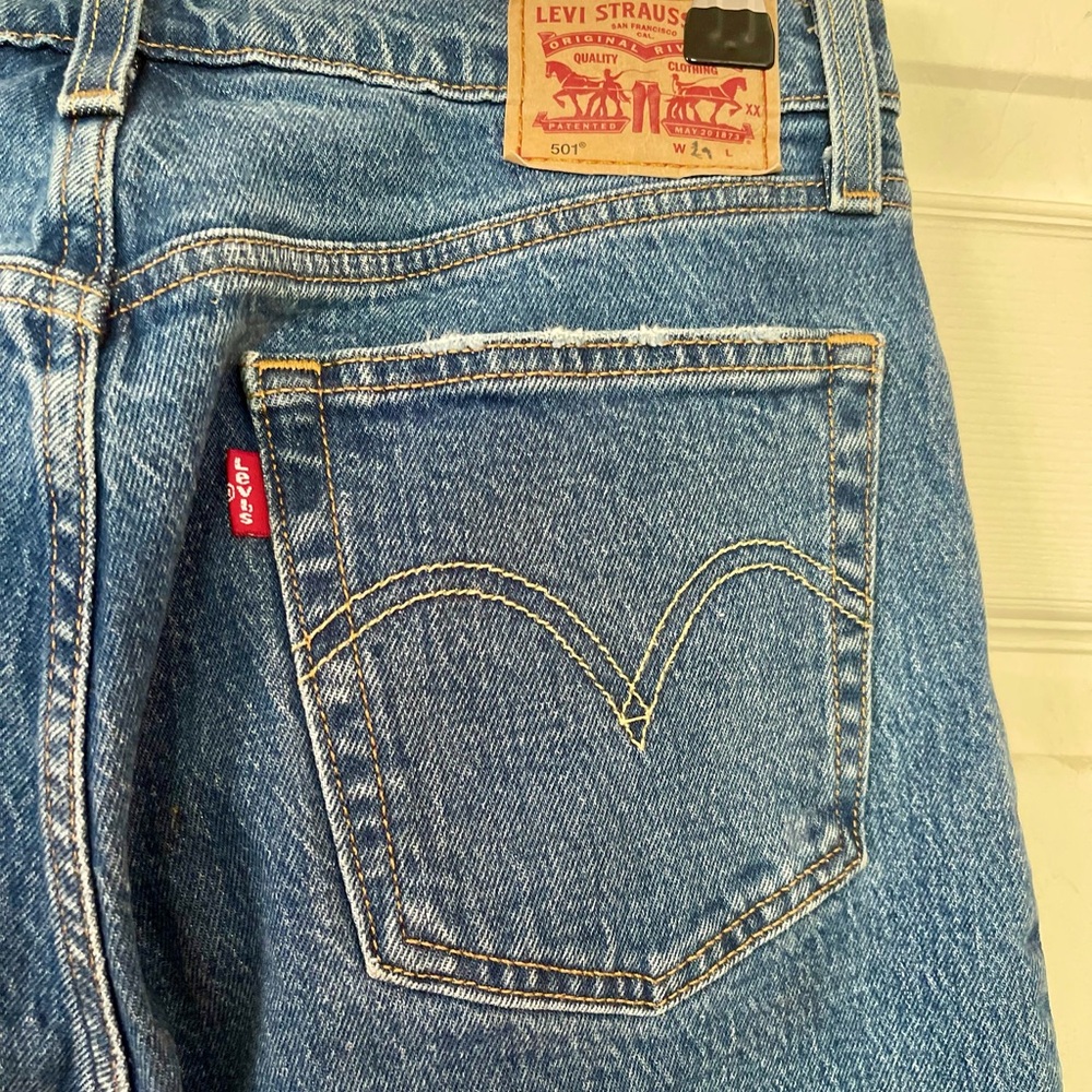 501 Levi's Blue Straight Jeans